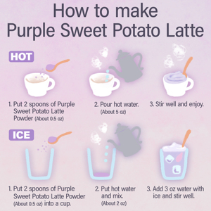 Bột Latte Khoai Lang Bột Latte Khoai Lang Tím Tức Thì Nhật Bản Đồ Uống Đồ Ngọt Quán Cà Phê Bán Buôn Số Lượng Lớn OEM - Product Image 6