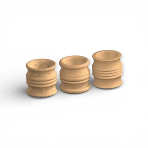 Colección de Anillos para Servilletas Cuadrados de Madera Oscura con Patrón de Grano Refinado para una Decoración de Mesa Sofisticada y Única - Product Image 3
