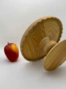 Haute qualité à la main norvégien rond en bois gâteau support rustique scandinave décor Dessert servant qualité Ins Style gâteau outil - Product Image 4