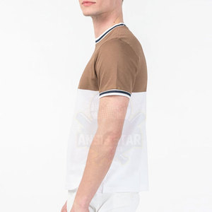 T-shirt pour hommes 100% coton col rond personnalisé OEM Logo personnalisé couleur Design T-shirt pour hommes vente en gros - Product Image 2