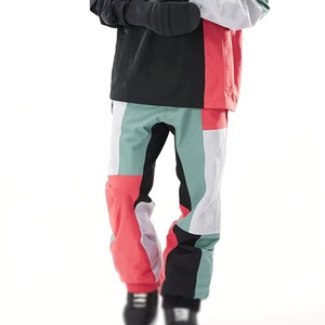 Combinaison de ski unisexe imperméable et respirante avec fermeture éclair en polyester/nylon, vêtements d'hiver pour la neige 2025 - Product Image 5