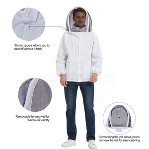 Top Selling <b>Bee</b> Keeping Jacket Cotton Polyester <b>Bee</b> Keeping Jacket Breathable <b>Bee</b> Keeping Jacket For Safety Use - Product Image 6