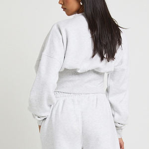 Conjunto Deportivo de Dos Piezas para Mujer, Diseño Urbano, Cómodo, de Felpa Suave, Cálido, Ajuste Recortado de Alta Calidad, Perfecto para Invierno 2026 - Product Image 5