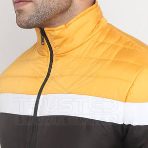 Venta directa de fábrica Chaquetas de invierno para hombre Ropa Chaqueta de diseño personalizado para hombre Cremallera al aire libre Chaquetas de hombre acolchadas impermeables - Product Image 6