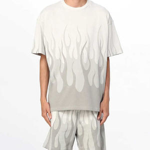 Ensemble deux pièces nouvelle mode d'été pour hommes T-shirt et short imprimés respirants Tous les modèles disponibles - Product Image 1