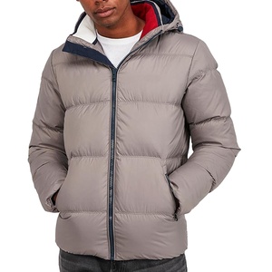 Veste matelassée pour homme, prix de gros, vêtements décontractés, col montant, style streetwear, hiver chaud, imperméable, coupe-vent, devant - Product Image 1