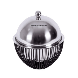 Calentador de alimentos de acero inoxidable, cazuela de diseñador hecha a mano de excelente calidad, última colección, vajilla, calentador de alimentos de Metal - Product Image 2