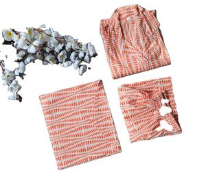 Pijamas de algodón puro PJ Set Pijamas Set Ropa de noche Traje de noche de algodón suave Dama DE HONOR PJ's Lounge Wear Correa de espagueti - Product Image 1