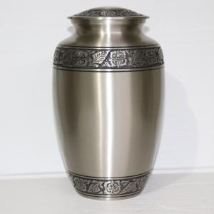 Urne funéraire moderne de style européen et américain en métal pour les cendres humaines et d'animaux de compagnie, personnalisable, pour le rangement à domicile - Product Image 4