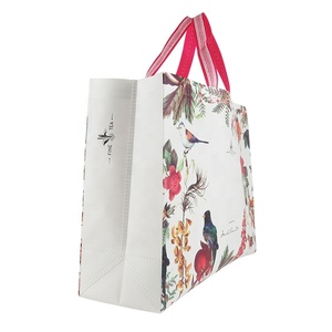 Customizable Pattern Non-Woven <b>Fabric</b> Shopping <b>Bag</b> with PP Webbing Handle and Large Size - Product Image 3