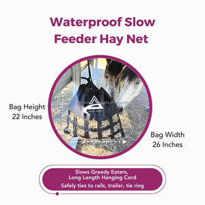Le plus demandé Nouveau équestre Mangeoire lente Mangeoire lente Cheval Produits Fournisseur 600D Sac de foin - Product Image 3