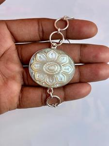 Pulsera de nácar de Plata de Ley 925 Hermosa pulsera de mujer. - Product Image 5