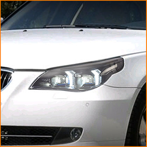 Für BMW <span class=keywords><strong>E60</strong></span> 5er Serie 2003-2010 G68 Style Fang LED-Scheinwerfer Dual Bi-LED Projektorlinse Sequentieller Dynamischer Blinker - Product Image 3