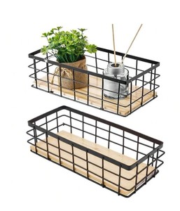 Handmade Black Metal Fruits and Vegetables <b>Basket</b> Modern Circle Design for Kitchen or Hotel Use - Product Image 5