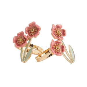 ชุดห่วงรัดผ้าเช็ดปากโลหะ2ชิ้นสำหรับงานเลี้ยงร้านอาหารที่ใส่กระดาษชำระดีไซน์แบบคลาสสิก - Product Image 1