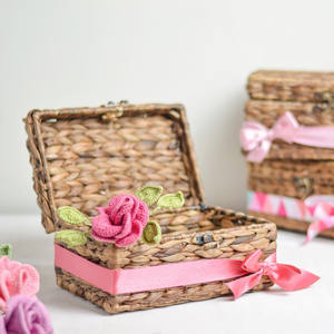 Jacinto de agua natural tejido a mano, caja de regalos islámicos para el Ramadán, Jacinto antiguo decorativo, conjunto hecho de Vietnam - Product Image 4