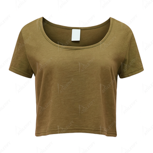 T-shirt en coton pour femme, coupe ample, col rond, décontracté, doux, manches courtes, parfait pour les temps chauds et le port quotidien. - Product Image 1