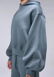 Sweat-shirt à capuche pour femme en gros, sweat-shirt décontracté de style streetwear avec capuche courte pour les entraînements et l'hiver/l'été - Product Image 4