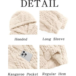 Sweat à capuche en sherpa pour homme de haute qualité, fabriqué sur mesure, très populaire pour la saison hivernale, technique de teinture unie - Product Image 6