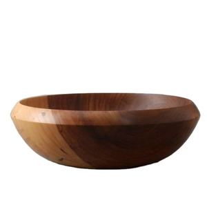 Bol de rangement de panier de fruits fabriqué en inde ensembles de vaisselle bols en bois de mangue bol à salade de soupe de nouilles écologique - Product Image 1