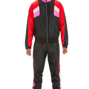 เสื้อกันลมผ้าไนลอนสำหรับผู้ชายชุดกันลมมีซิปชุดกันลมสองชิ้นเสื้อกันลมชุดสั้นสำหรับผู้ชาย - Product Image 1