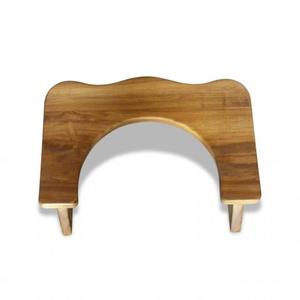 Tabouret de salle de bain en bois de teck massif Gabe Modern Farmhouse Sloped Top Design Inclut Toilet Storage Kitchen Outdoor Villa HD701001 - Product Image 4