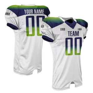 Conjunto de uniforme de fútbol americano unisex personalizado, camiseta de manga corta con nombre y número, Camiseta deportiva de rendimiento - Product Image 2