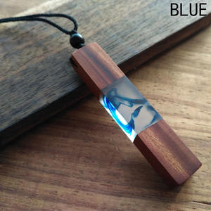 Best Charming Wood & Resin Unique Design Wholesale Pendant Type <b>Necklace</b> - Product Image 2
