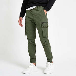 กางเกงคาร์โก้แบบมีกระเป๋ากางเกงผ้าคอตตอนหลายกระเป๋าสำหรับผู้ชายกางเกงคาร์โก้ตามสั่ง100% - Product Image 4