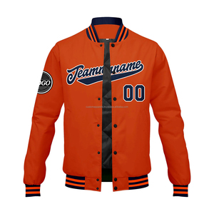 Veste universitaire en cuir et laine personnalisée MCACVJ-93 design de couple assorti avec col montant et logos brodés - Product Image 2