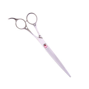 Tijeras para el cuidado del cabello, acabado de pulido, hoja recta afilada, Tijera para el cuidado del cabello de perros con tornillo elegante y reposapiés - Product Image 4