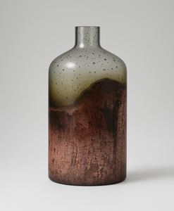 Vase en verre gaufré moderne Vase de mariage de table design floral vintage Vase à fleurs décoratif artistique - Product Image 6