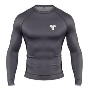 T-shirt de compression pour grappling Odm Jiujitsu Mma pour hommes, logo Rashguard - Product Image 1