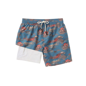 Pantalones cortos de baño de playa XL para hombre, diseño 2024, Material de poliéster, estampado de dos piezas, Trks de baño de verano, envío DDP - Product Image 3