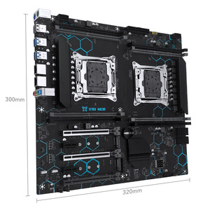 ชิปเซ็ตเซิร์ฟเวอร์แบบคู่สำหรับเครื่อง MD8 X99ซีพียู LGA2011 3 DDR4 <span class=keywords><strong>8</strong></span>สล็อต256GB RAM C612 - Product Image 4