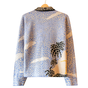 Suéter de Punto Mosaico, Diseño Artístico con Patrón Completo, Hilo Texturizado, Ropa de Invierno Premium, Suave, Cómodo, Ajuste Casual - Product Image 2