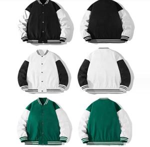 Manches en cuir personnalisées de haute qualité avec broderie en chenille pour l'automne Vestes décontractées vintage Veste universitaire de baseball pour hommes - Product Image 4