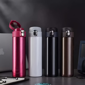 CL 500ml 304 Stainless Steel Pop Up Lid Vacuum Insulated <b>Thermos</b> <b>Bottle</b> Large Capacity for Travel Car Outdoor - Product Image 2
