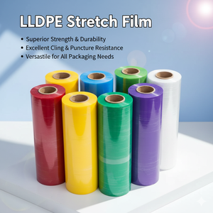 Fabricant de film étirable LLDPE industriel |   Film d'emballage pour palettes super résistant pour usage industriel en entrepôt - Product Image 2