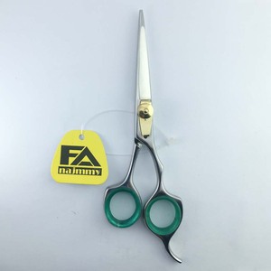 Tijeras de corte de pelo de peluquero profesional de alta calidad, reposapiés fijo, tornillo ajustable (inserto de dedo), acabado pulido, Belleza - Product Image 2