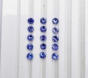 Cuentas redondas azules naturales de piedras preciosas de tanzanita de 4-8 MM de alta calidad para la fabricación de joyas, piedra suelta certificada IGI - Product Image 2
