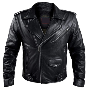 Veste en cuir artificiel grande taille pour hommes, vêtements d'hiver imperméables avec de nouveaux styles pour les jeunes motocyclistes, au prix de gros - Product Image 1