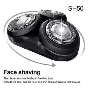 Mini rasoir électrique de remplacement pour hommes, lames triples et doubles, étanche IPX7, alimentation USB, rasoir rotatif - Product Image 3