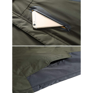 Chaquetas de exterior de bloqueo de color de alta calidad con colores contrastantes a prueba de viento y carcasa dura impermeable para montañismo - Product Image 4