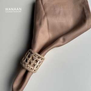 Napkin Rings, Rattan Napkin Rings, Wicker Napkin Rings, Table Decor - Product Image 3