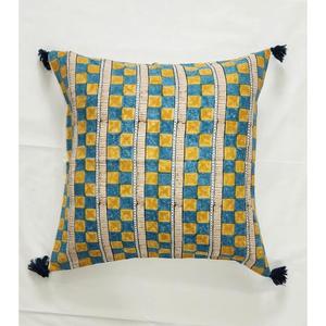 Housse de coussin décorative imprimée Handblock pour canapé taie d'oreiller de noël taie d'oreiller de chambre à coucher fabriquée en inde - Product Image 6