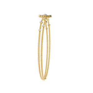 Fabulous 18K <b>Gold</b> Lab Grown Diamond Bracelet & <b>Bangle</b> Luxurious Jewelry Accessory - Product Image 3