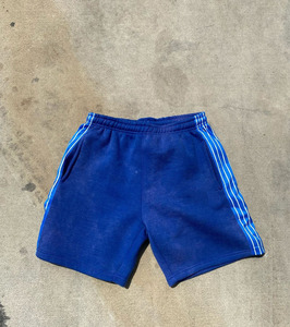 Pantalones cortos de sudor de algodón 2025 con lavado ácido Vintage 100% para hombre, ropa de calle ecológica de gran tamaño multicolor, patrón sólido de rayas laterales - Product Image 3