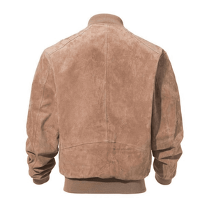 <b>Men's</b> High Quality Custom Design <b>Suede</b> Leather <b>Jacket</b> New Arrival Winter Fashion Wear Stand Collar Best High Street Style Thin - Product Image 2