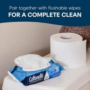 Cottonelle Ultra Clean <b>Toilet</b> <b>Paper</b>, 6 Mega <b>Rolls</b> = 24 Regular <b>Rolls</b>, Packaging May Vary - Product Image 6